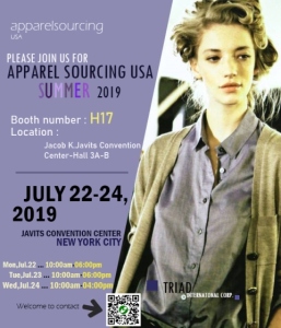 APPAREL SOURCING USA 2019 INVITATION CARD